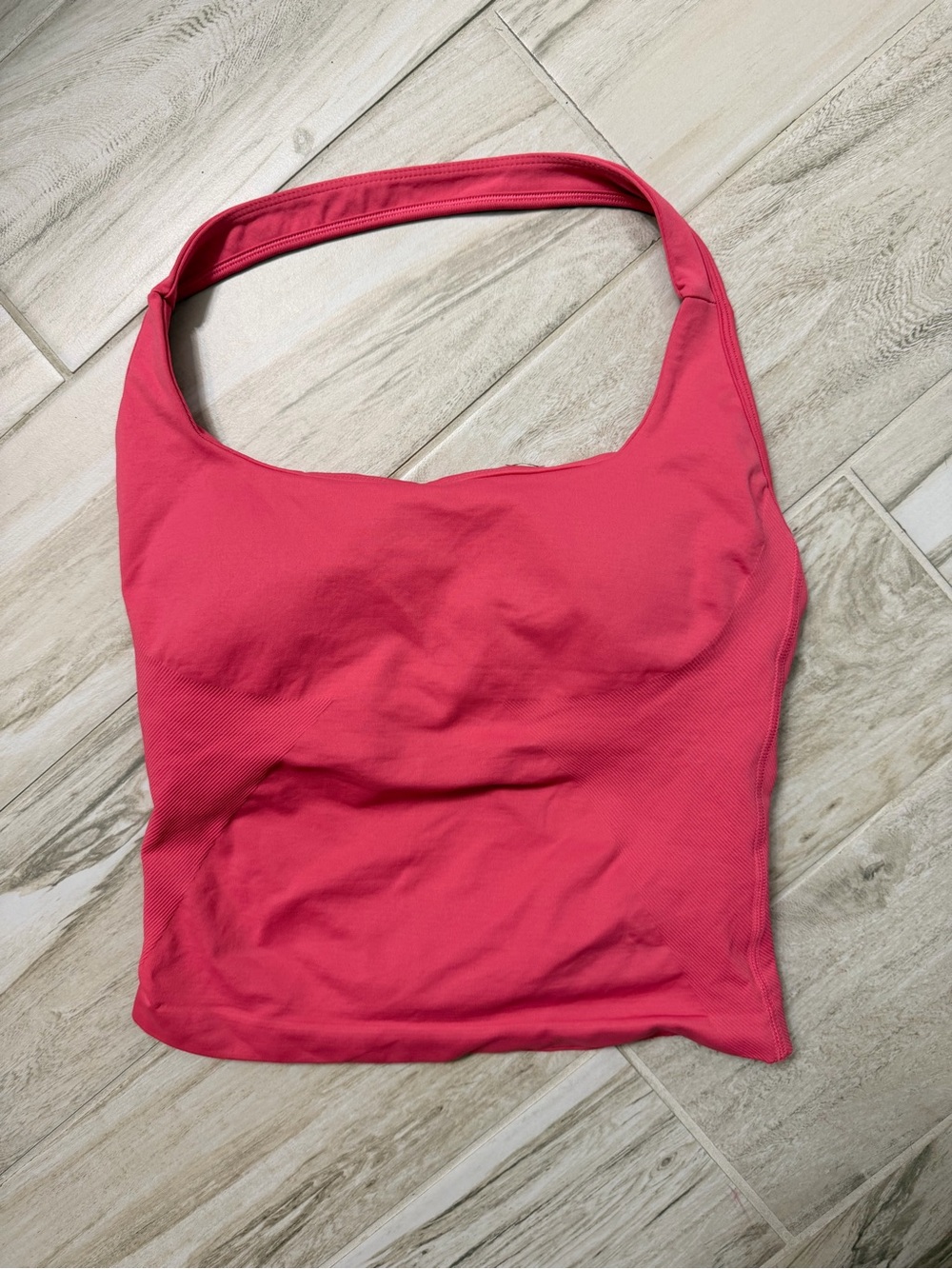 Coral Canton Halter Athletic Top
